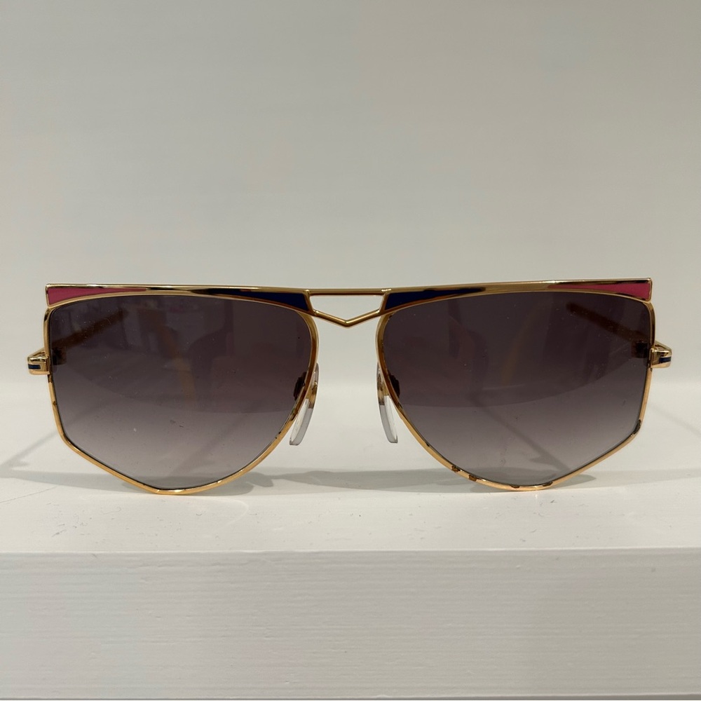 Cazal Gold Sunglasses (Pink & Blue)